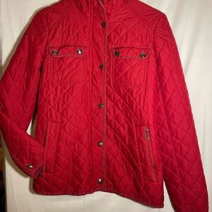 Michael Kors Red Quilted Puffer Jacket